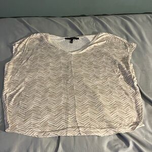 White House Black Market Zigzag Patterned Top